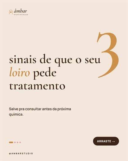 Post Âmbar: sinais de que o loiro pede tratamento