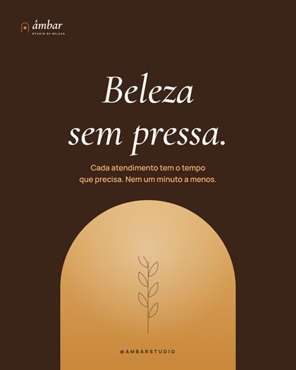 Post Âmbar: beleza sem pressa